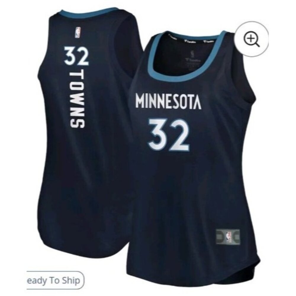 Karl-Anthony Towns Minnesota Timberwolves Fanatics Women's Fast Break Jersey XL